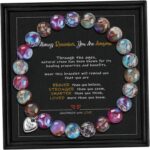 Stocking Stuffers for Teens, Christmas Gifts for Mom from Daughter Beaded Bracelets for Women Teen Girl Gifts Adjustable Charm Link Bead Birthday Graduation Gift for Her Girlfriend Sister - Image 2
