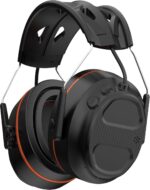 ToolFun Gel Ear Pad Bluetooth Hearing Protection Headphones, 30dB SNR, 1200mAh Rechargeable Battery for 120H Playtime - Image 2