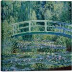 Wieco Art Canvas Print Wall Art Water-Lily Pond,1899 by Claude Monet Impressionism Art Print Picture Artwork for Living Room Bedroom Home Kitchen Decorations - Image 2