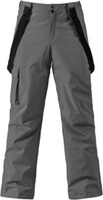 YEEFINE Men's Snow Ski Pants Insulated Waterproof Winter Sports Cargo Snowboard Pants Bibs with Suspenders - Image 2