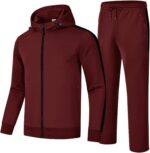 YSENTO Men's Tracksuits Outfits 2 Pieces Jogger Sets Jogging Track Sweat Suits Workout Warm Up Sweatsuit - Image 2