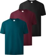 ZITY 3 Pack Men's T-Shirts Cotton Crew Neck Basic Tee Short Sleeve Soft Casual Shirts Summer Tops - Image 2