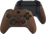 eXtremeRate Side Rails Grips Shell for Xbox Core Wireless Controller, Wood Grain Replacement Part Front Housing Cover Handles Faceplate for Xbox Series X & S [Controller Excluded] - Image 2