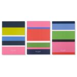 kate spade new york Soft Cover Triple Notebook Set, 3-Pack Lined Travel Journals with 80 Pages Per Book, Sunny Day Stripe - Image 2