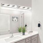 OKELI 3 Light Bathroom Vanity Light Brushed Nickel Modern 24W LED Dimmable Vanity Light Over Mirror 350° Adjustable Lamp Head Cold White 6000K ETL Listed 22Inch - Image 7