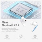 Wireless Earbuds, 2026 Bluetooth 5.4 Ear Buds in Ear with 4 ENC Noise Cancelling Mic, New Wireless Earphones HiFi Stereo Deep Bass 40H Playtime, In-Ear Bluetooth Earbuds LED Display IP7, Lake Blue - Image 3