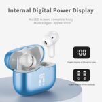 Wireless Earbuds, 2026 Bluetooth 5.4 Ear Buds in Ear with 4 ENC Noise Cancelling Mic, New Wireless Earphones HiFi Stereo Deep Bass 40H Playtime, In-Ear Bluetooth Earbuds LED Display IP7, Lake Blue - Image 6