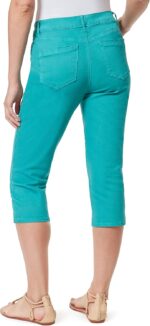 Bandolino Womens Mandie High Rise Straight Capri with and Without Cuffs Plus Size - Image 4