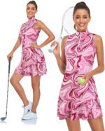 Cucuchy Womens Golf Tennis Dress Sleeveless Athletic Sports Workout Dresses - Image 6