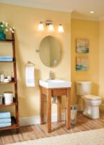 Moen Voss Brushed Nickel 3-Light Dual-Mount Bathroom Vanity Fixture with Frosted Glass, Bath Lighting Above Sink, YB5163BN - Image 7