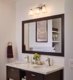 Moen Voss Brushed Nickel 3-Light Dual-Mount Bathroom Vanity Fixture with Frosted Glass, Bath Lighting Above Sink, YB5163BN - Image 10