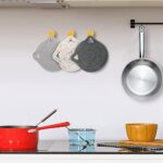 7" Pure Cotton Trivets Set with 0.35" Thick, 3Pcs Woven Trivets for Hot Dishes, Pots and Pans, Cute Cat Kitchen Accessories for Countertops Heat Resistant Washable Cat Decor Gift (Gray) - Image 6