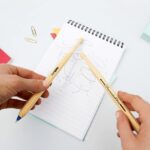 Suck UK Drumsticks Ballpoint Pens - Novelty Drummer Gifts for Men & Music Lovers - Wooden Drumstick Shaped Pen - Unique Office & School Stationery Supplies - Cool Drum Kit - Set of 2 Blue Pens - Image 4