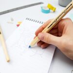 Suck UK Drumsticks Ballpoint Pens - Novelty Drummer Gifts for Men & Music Lovers - Wooden Drumstick Shaped Pen - Unique Office & School Stationery Supplies - Cool Drum Kit - Set of 2 Blue Pens - Image 5