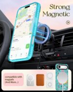 Case for iPhone 17 Air Case Compatible with Magsafe Ring Holder Stand - for Women Dinosaur Design TPU Phone Cover for Girls Girly Funny Fashion - Image 6