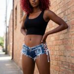 LUOBANIU Women’s Fashion Sexy Low Waist Denim Jeans Shorts Mini Hot Pants Jeans Booty Ripped Jeans Beach Party Clubwear - Image 8