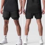 Men’s 2 in 1 Running Shorts, Quick Dry Lightweight 5 Inch Workout Gym Athletic Shorts with Pockets and Towel Loop - Image 6