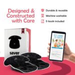 Piddle Pads - Strollers, Bouncers & Car Seat Pad, Waterproof & Machine-Washable Cover on Car Potty for Toddler Toilet Training (Black, 3 Count (Pack of 1)) - Image 7