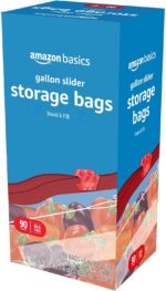 Amazon Basics Slider Gallon Food Storage Bags, BPA Free, 90 Count - Image 6