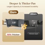 Kitchen Academy Induction Cookware Sets - 12 Piece Gray Cooking Pan Set, Granite Nonstick Pots and Pans Set - Image 4