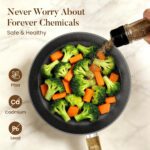 Kitchen Academy Induction Cookware Sets - 12 Piece Gray Cooking Pan Set, Granite Nonstick Pots and Pans Set - Image 9