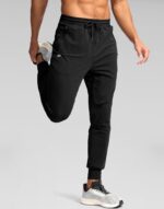 Pudolla Men's Lightweight Jogger with Pockets 4-Way Stretch Sweatpants Workout Runing Athletic Track Pants - Image 4