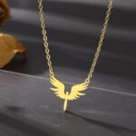 Stainless Steel Dragon Necklace for Men Women, Minimalist Cool Dragon Pendant Necklace Gift - Image 4