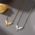 Stainless Steel Dragon Necklace for Men Women, Minimalist Cool Dragon Pendant Necklace Gift - Image 5