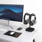 KAFRI Dual Headphone Stand with USB Charger Desk Gaming Double Headset Holder Hanger Rack with 2 USB Charging Port and 2 Outlet - Suitable for Gamer Desktop Table Game Earphone Accessories Gift - Image 6