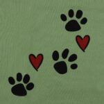 Dog Paw Love Heart Print T-Shirt for Women Short Sleeve Dog Mom Graphic Tees Tops Mother's Day Shirts - Image 7
