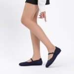 Flats for Women Mary Jane Shoes Knit Round Toe Ballet Flats with Strap Womens Comfortable Work Flat - Image 6