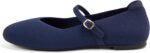 Flats for Women Mary Jane Shoes Knit Round Toe Ballet Flats with Strap Womens Comfortable Work Flat - Image 7