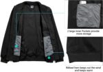 Little Donkey Andy Men's Fleece Bomber Jacket Lightweight Softshell Windbreaker Jacket Casual Spring Fall Coat - Image 7