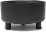Waggo Uplift Ceramic Dog Bowl for Small Medium and Large Breeds - Heavyweight and Durable Pet Food and Water Dish Crock, Dishwasher Safe, Modern, Elevated Feeder (Black, Medium) - Image 4