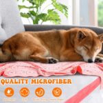 Peryiter 8 Pcs Dog Drying Towels Bulk 55'' x 28'' Pet Grooming Absorbent Microfiber Dog Bath Towels Quick Drying Puppy Bathing Towel for Small Medium Large Cats Pets Bathing Grooming(Colorful) - Image 7