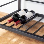 HOOBRO Kitchen Island with Wine Rack, Industrial Island Counter with Hooks and Protective Rails, 3 Tier Kitchen Shelf with Large Workstation, Easy Assembly, Rustic Brown BF02ZD01 - Image 9