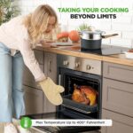 NutriChef 22-Piece Black Marble Non-Stick Cookware and Bakeware Set - Professional Home Kitchen Collection with Multi-Sized Pots, Pans, and Heat-Resistant Tools - Image 7