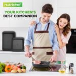 NutriChef 22-Piece Black Marble Non-Stick Cookware and Bakeware Set - Professional Home Kitchen Collection with Multi-Sized Pots, Pans, and Heat-Resistant Tools - Image 8