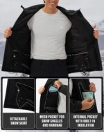 Pioneer Camp Men's Waterproof Ski Jacket Insulated Winter Snow Coat Warm Windproof Mountain Snowboard Hooded Raincoat Gear - Image 7