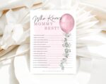 Your Main Event Prints Girl Baby Shower Games Bundle, Who Knows Mommy Best, Bingo, Guest Quest, Fun Baby Shower Games and Activities - Image 5
