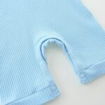 Infant Romper Solid Color One Piece Onesie Short Sleeve Summer Clothes for 0~12M Baby - Image 6