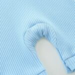 Infant Romper Solid Color One Piece Onesie Short Sleeve Summer Clothes for 0~12M Baby - Image 7