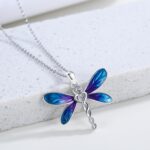 Cuoka 925 Sterling Silver Dragonfly Necklace for Women Elegant Nature Inspired Pendant Jewelry Gift for Birthdays Gifts - Image 4