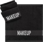 Cotton Paradise Makeup Remover Towels 4 Pack 100% Cotton 12x12 Inch Turkish Makeup Removal Face Cloths for Washing Face Soft Black Makeup Towel - Image 3