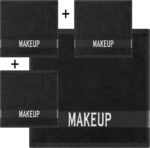 Cotton Paradise Makeup Remover Towels 4 Pack 100% Cotton 12x12 Inch Turkish Makeup Removal Face Cloths for Washing Face Soft Black Makeup Towel - Image 6