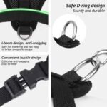 shudyear Summer cat Chest Harness and Leash, Anti-Escape Adjustable Soft mesh cat Leash and Chest Harness Set for All Types of Cats cat Vests (Size S,Black) - Image 5