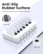 Charging Station for Multiple Devices Apple, CREATIVE DESIGN 50W Multi Charger Station with 6 USB Ports & 6 Cables, Charging Dock for Apple Android Phone iPad Kindle Tablet and Other Electronic - Image 7