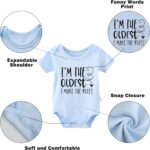 YSCULBUTOL Baby Twins Bodysuit I'm The Youngest Newborn Toddler Outfits Cute Baby Clothes Unisex Romper - Image 4