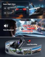 REDTIGER F9 Dash Cam 4K Front and Rear 1080P, WiFi GPS Car Camera with 32GB Card, Dual Dash Camera for Cars, Loop Recording, Night Vision, Parking Mode, Smart App Control, Support 256GB Max - Image 7