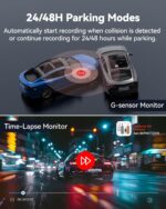 REDTIGER F9 Dash Cam 4K Front and Rear 1080P, WiFi GPS Car Camera with 32GB Card, Dual Dash Camera for Cars, Loop Recording, Night Vision, Parking Mode, Smart App Control, Support 256GB Max - Image 8